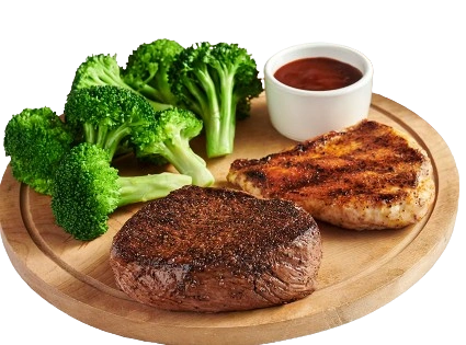 Sirloin* & Grilled Chicken

