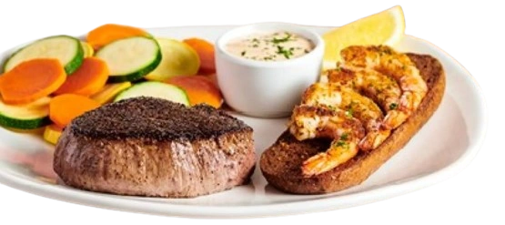 Sirloin* & Grilled Shrimp

